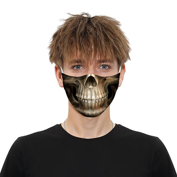 reusable mask 3D printed skull