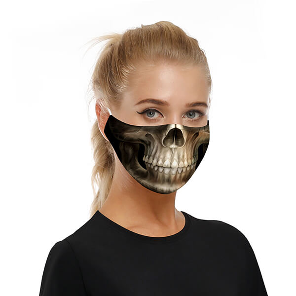 reusable mask 3D printed skull