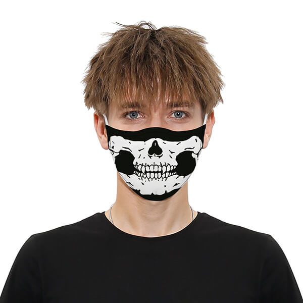 reusable mask 3D printed skull