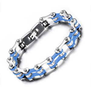 BR-091 Bikers Bracelet Stainless Steel Motorcycle Bike Chain Bracelets