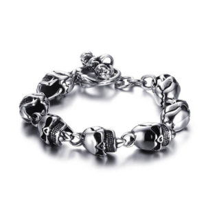 BR-290 SKULL beads bracelet