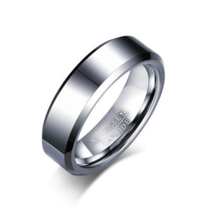 TCR-013S 6 mm silver tungsten ring