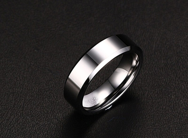 TCR-013S 6 mm silver tungsten ring