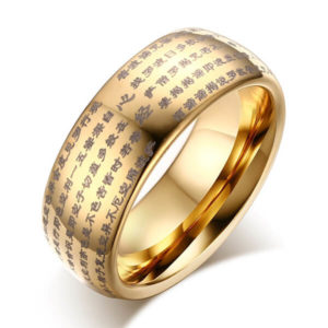 TCR-028G tungsten carbide ring ip gold