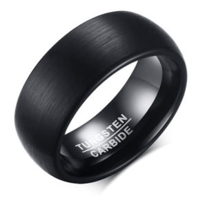 TCR 037 black tungsten carbide ring