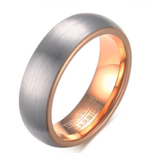 TCR 041 matte face tungsten carbide ring 6mm