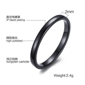 TCR-042 tungsten carbide ring 2 mm