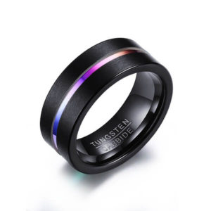 TCR-047 dull polish tungsten carbide ring